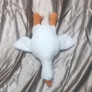White Plush Duck Toy with Orange Beak & Feet